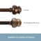 Kenney Mfg Kenney Glendale 5/8" Standard Decorative Window Curtain Rod, 28-48", Oil Rubbed Bronze KN71722 - alternate 7